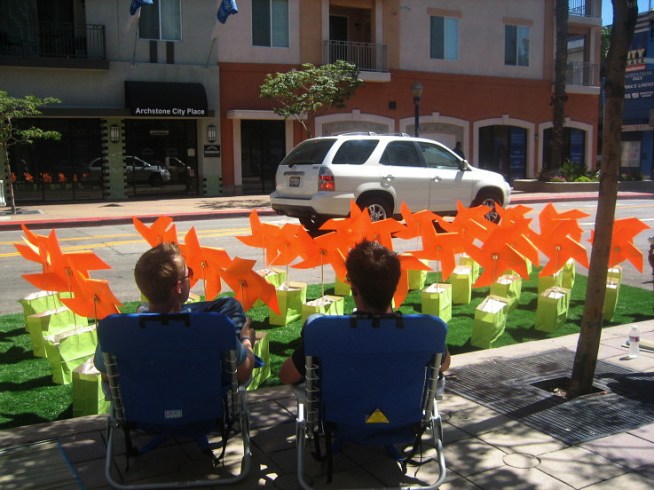Parking Spaces Get Classy -- and Grassy