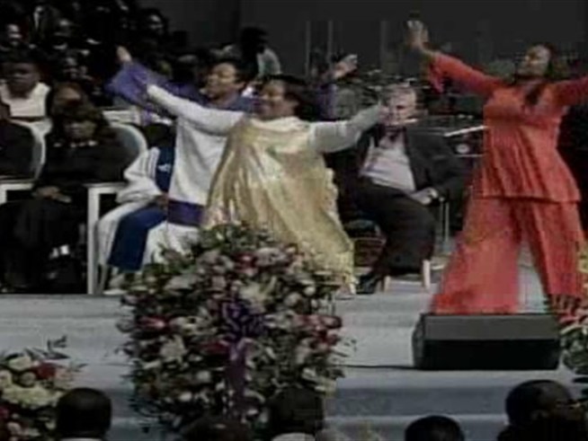 Mourners gathered at Jericho City of Praise Church in Landover, Md., to say goodbye to a woman who helped build a ministry from a few dozen worshipers to thousands.
