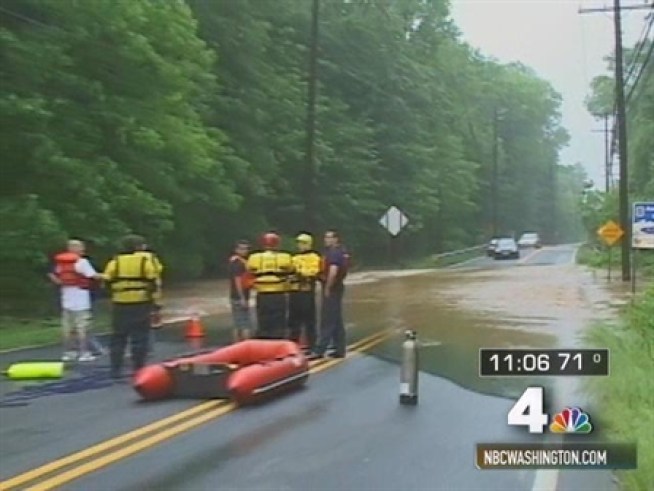 Several people had to be rescued from high water in <a title=
