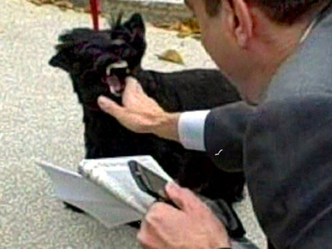 Barney Bites White House Reporter 