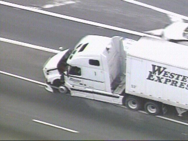 Assault Suspect in Semi Leads Cops on High-Speed Chase