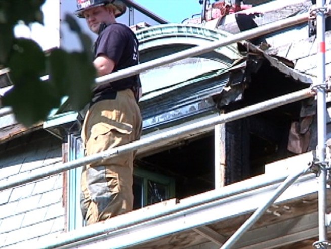 A fire damaged the structure of the popular art gallery; the art is safe.