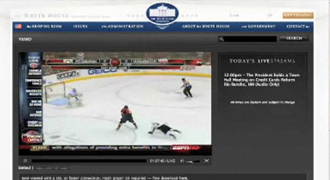 No Cable? Watch White House Livestream