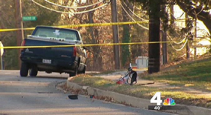 The driver of a pickup truck apparently lost control and struck a baby and his father in Temple Hills, Md.