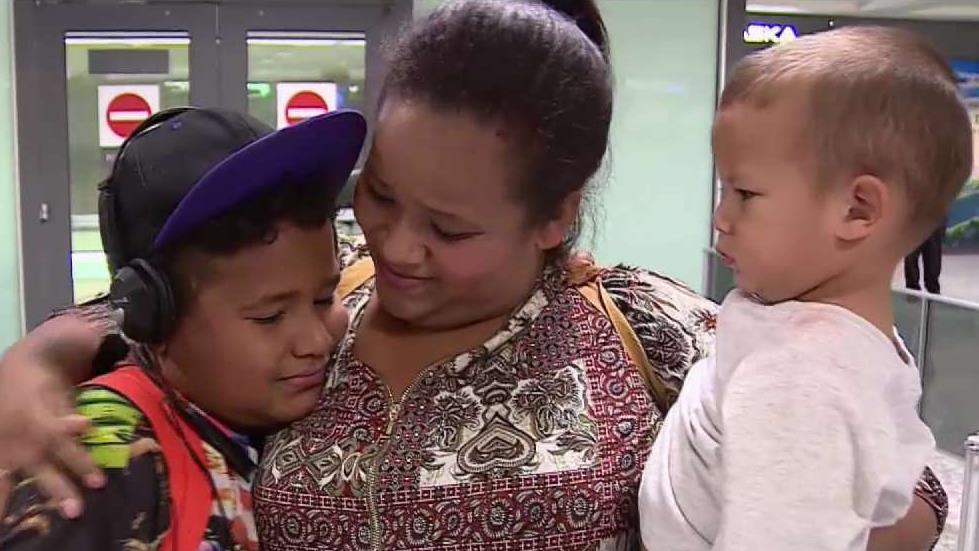 Mother Reunited With Son at Dulles After Year Apart
