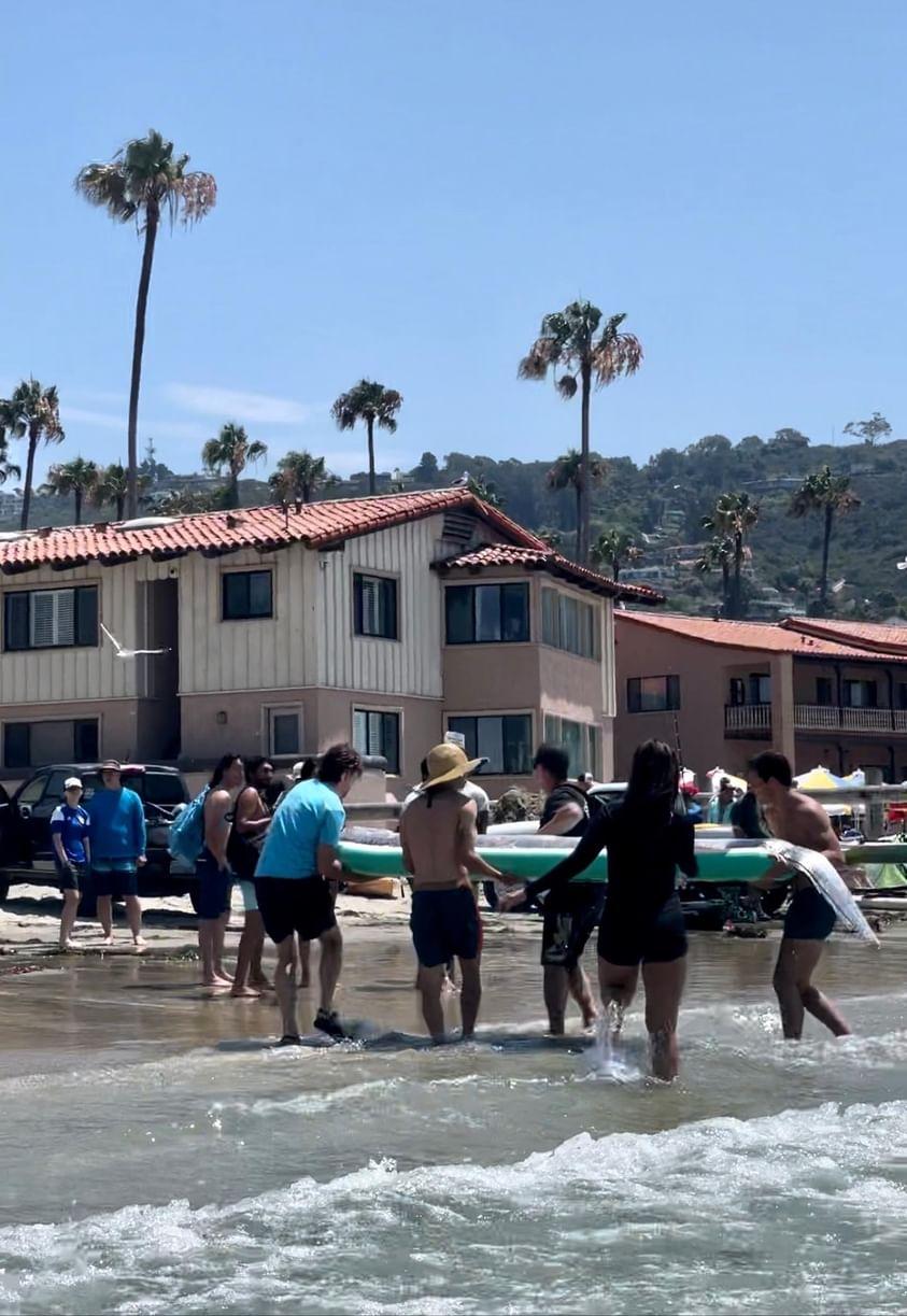 The group found the oarfish Saturday off La Jolla Cove