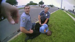 Body camera video during the arrest of Derrick Elliot Scott on May 20, 2019, in Oklahoma City, Oklahoma.
