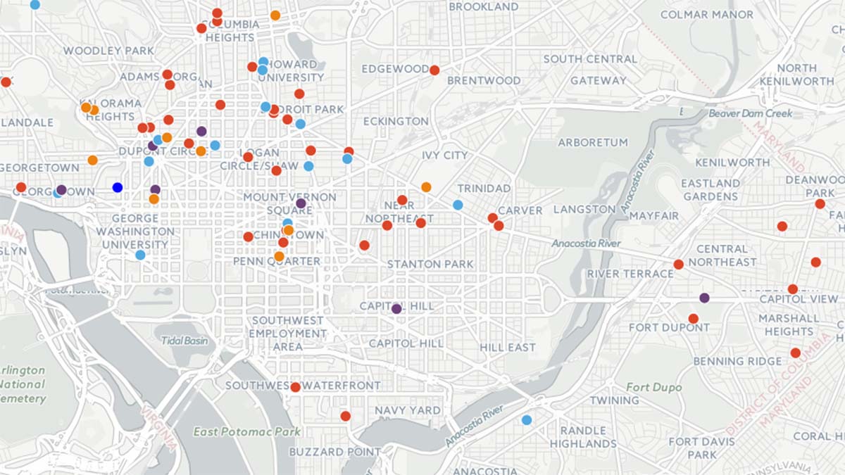 Map Shows Every Hate Crime Reported in DC in 2016 – NBC4 Washington