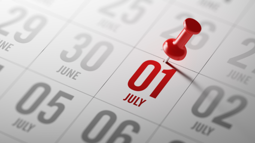 July 1 calendar