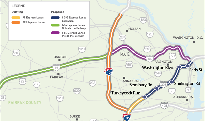 VDOT Wants to Expand HOT Lanes Toward DC – NBC4 Washington