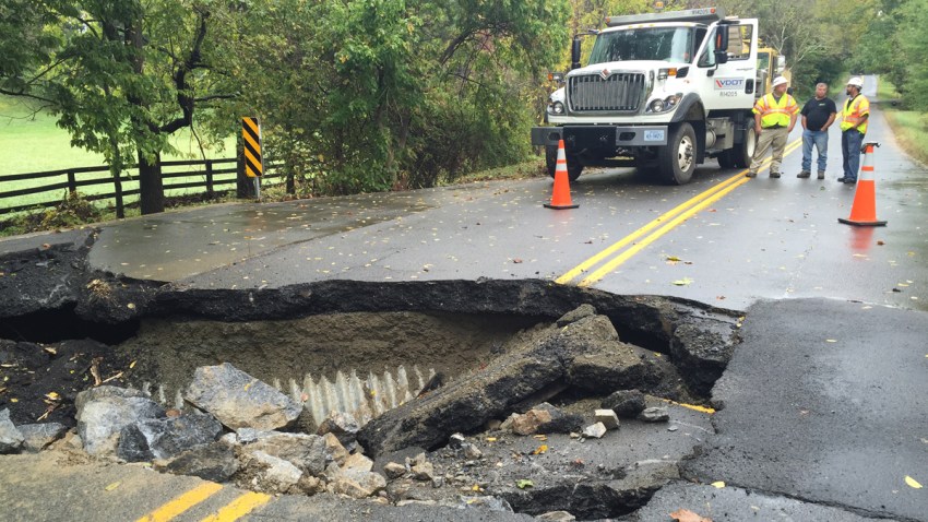 20151001 Road Washed Out