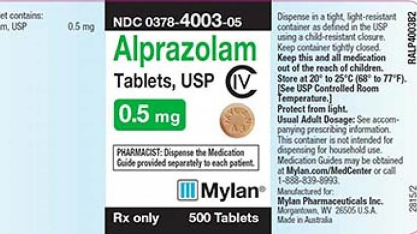 ALPRAZOLAM-RECALL