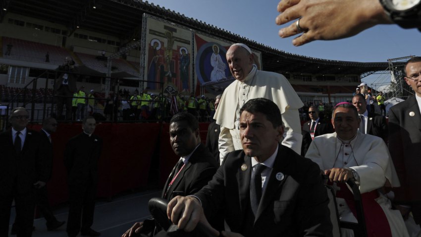 APTOPIX Panama Pope