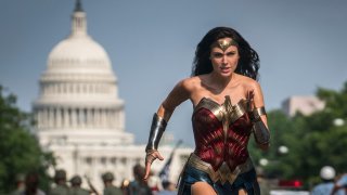 This image released by Warner Bros. Pictures shows Gal Gadot as Wonder Woman in a scene from “Wonder Woman 1984."