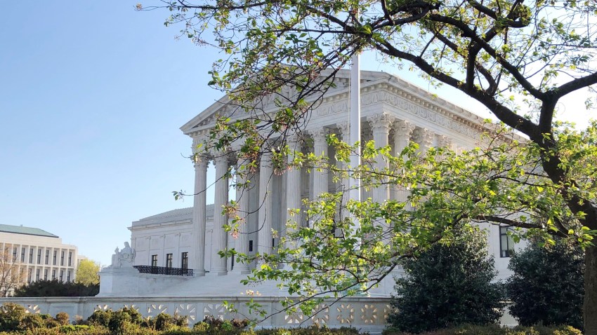 In this April 6, 2020, file photo, the Supreme Court is seen in Washington, DC.