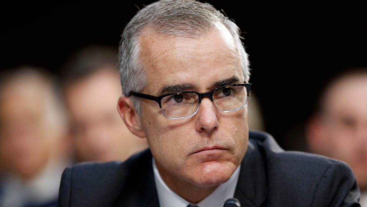US Won’t Charge Ex-FBI Official McCabe, a Trump Target
