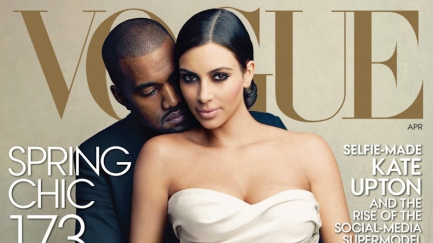 April Vogue Kim Kardashian Kanye West