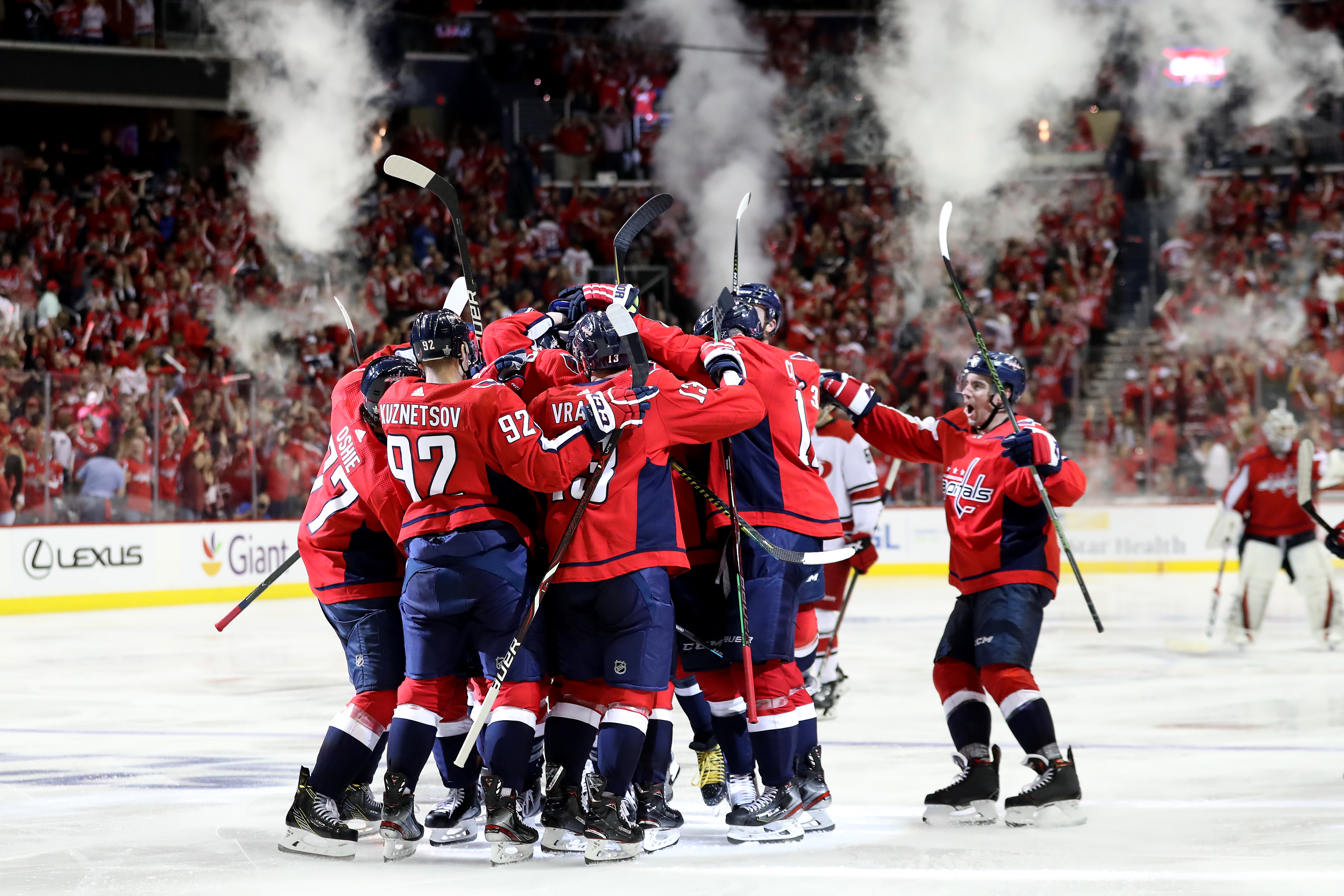 The Washington Capitals' first Stanley Cup win came 43 years after the team's debut in 1974. The fifth and final game of the June 2018 championship series between the Caps and the Vegas Golden Knights was particularly dramatic. Braden Holtby made 28 saves in that game, and with just 7:37 to spare, Lars Eller scored the tiebreaking goal for a final score of 4-3. It was an unforgettable and emotional moment when Captain Alex Ovechkin lifted the Stanley Cup above his ahead. Ovie also received the Conn Smythe Trophy, awarded to the MVP of the Stanley Cup playoffs.