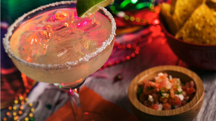 Cinco de Mayo Margarita and Nachos