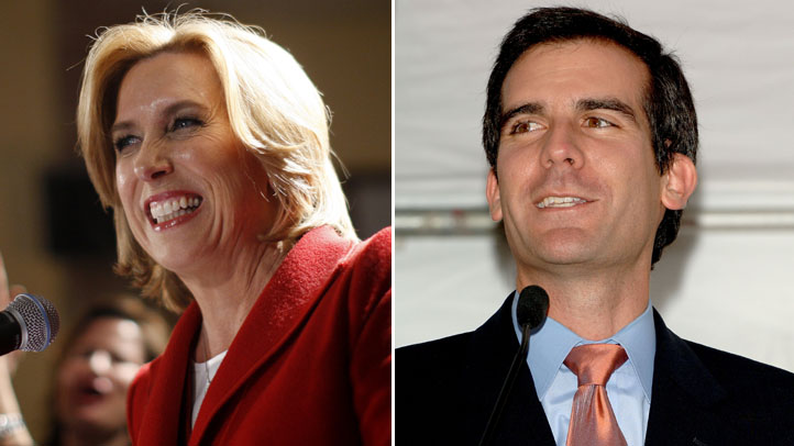 Councilman Eric Garcetti and City Controller Wendy Greuel
