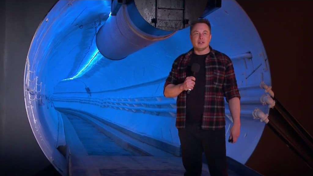 Elon Musk Unveils Underground Transportation Tunnels, Offers Rides to