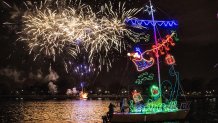 Boat Parade at Wharf