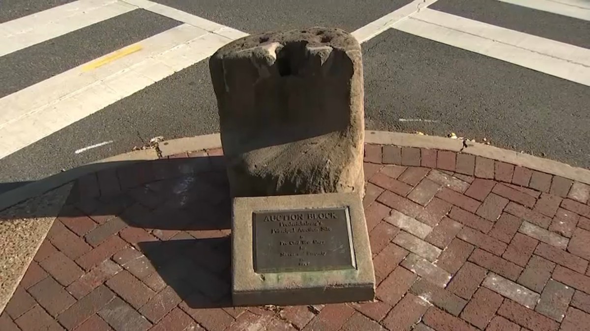Business Owners Sue Fredericksburg To Stop Removal Of Slave Auction Block Nbc4 Washington