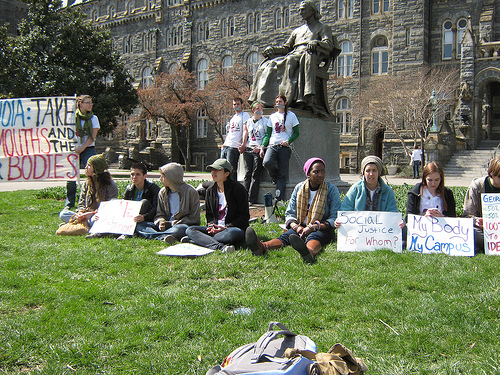 Georgetown Protest