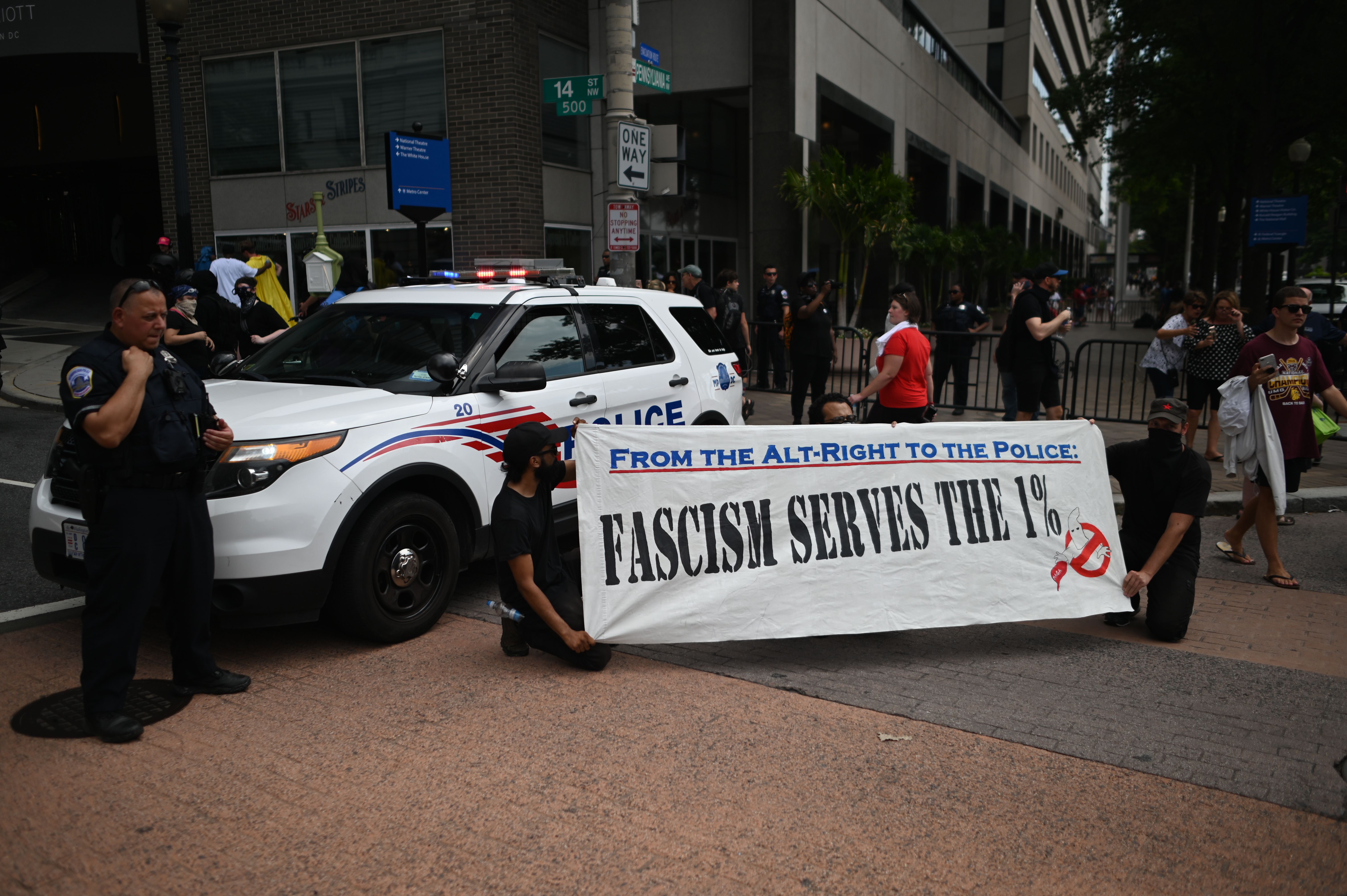 Photos: Tension Amid Far-Right Rally, Counterprotests in ...