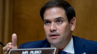 In this Oct. 30, 2019, file photo, Sen. Marco Rubio, R-Fla., attends the Senate Foreign Relations Committee confirmation hearing for Deputy Secretary of State John J. Sullivan to be U.S. ambassador to Russia in the Dirksen Building in Washington, DC.