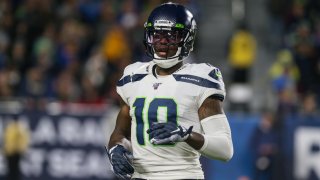 Seattle Seahawks wide receiver Josh Gordon (10) during the NFL game between the Seattle Seahawks and the Los Angeles Rams on Dec. 8, 2019, at the Los Angeles Memorial Coliseum.