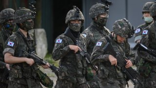 South Korean soldiers