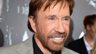 In this Aug. 15, 2012, file photo, actor Chuck Norris arrives at Lionsgate Films' "The Expendables 2" premiere in Hollywood, California.