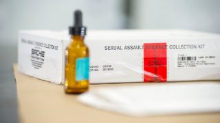 Stock photo of a rape kit.