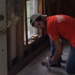 Lafayette Flooding Volunteer Working