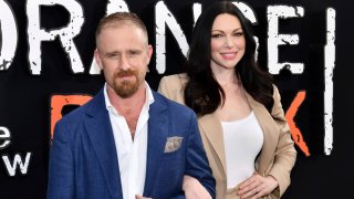 In this file photo, Ben Foster and Laura Prepon attend the final season premiere of Netflix's "Orange Is the New Black" at Alice Tully Hall on Thursday, July 25, 2019, in New York.