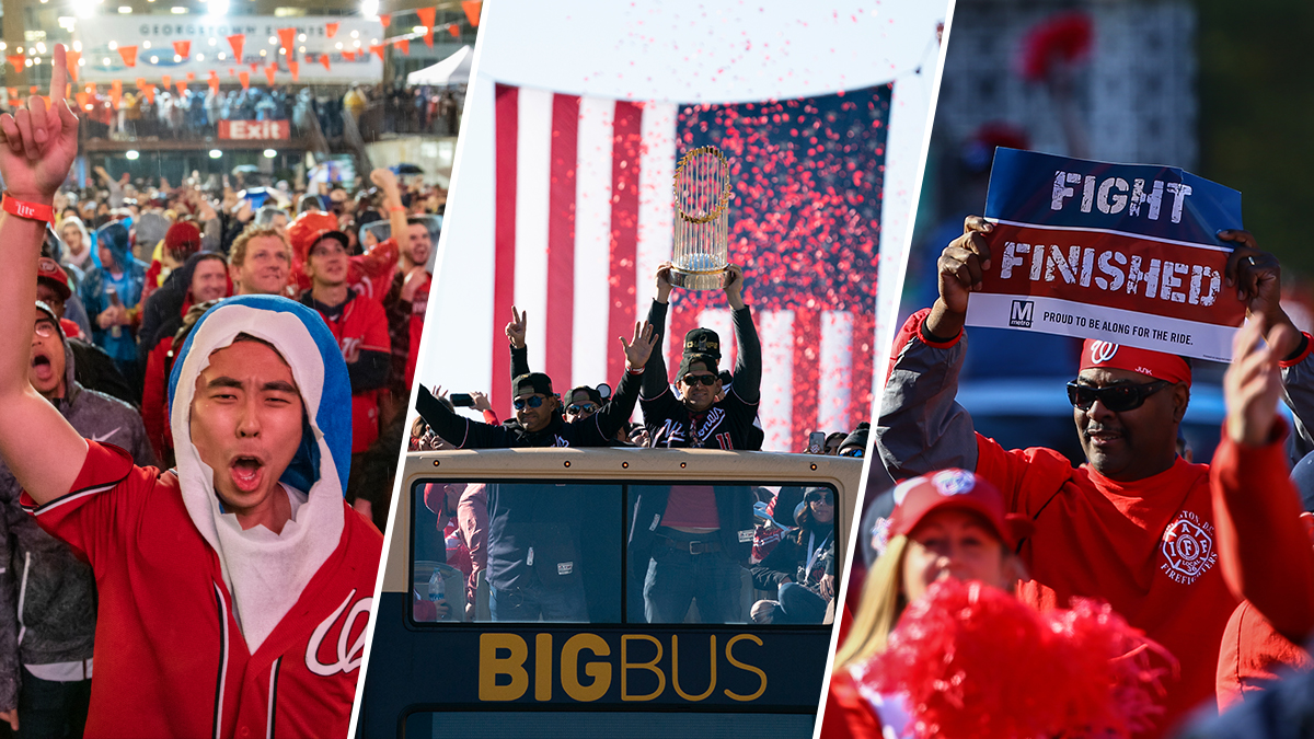 The Washington Nationals’ first World Series win came after a legendary and hard-fought season. There were so many points when it looked to be over. But the Nats made it to the postseason as a Wild Card pick and squeaked out a one-run win over the Brewers, defeated the Dodgers, swept the Cardinals and then became the first-team ever to win four World Series road games. But what we’ll remember most is how the DMV came together in sheer joy through the entire postseason: singing along to “Baby Shark,” cramming into the Bull Pen and watching that beer guy clip over and over and over again.