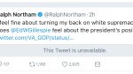 Northam Twitter response to RPV