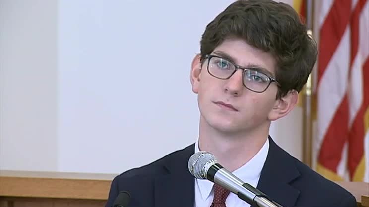 Owen Labrie testifying