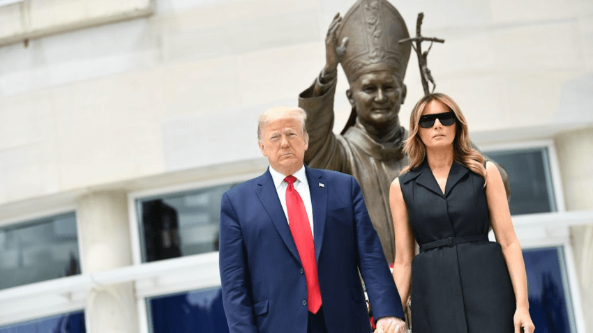 President Trump at National Shrine