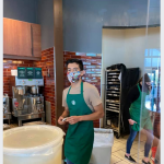 Photo of Lenin Guiterrez, starbucks barista, shamed by anti-vaxxer