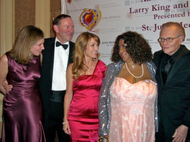 The Donald Grahams Jane Seymour Aretha Larry King