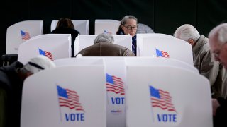 People Cast Votes in 2018 Midterm Election in Maryland