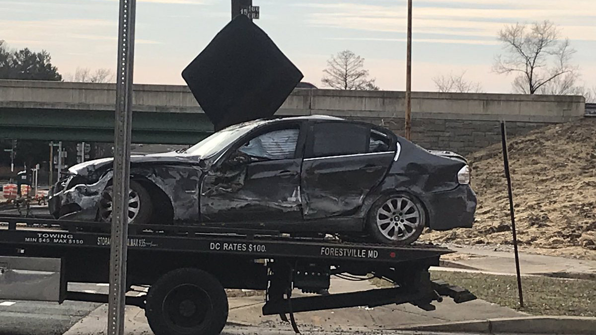 Car Chase Through Northern Virginia Ends in Crash in Southeast DC