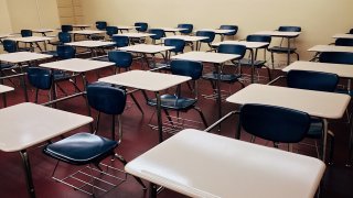 An empty classroom