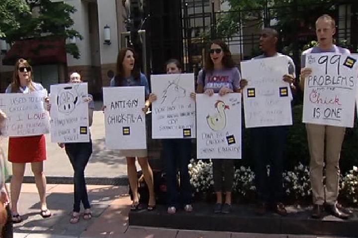 chick-fil-a protest