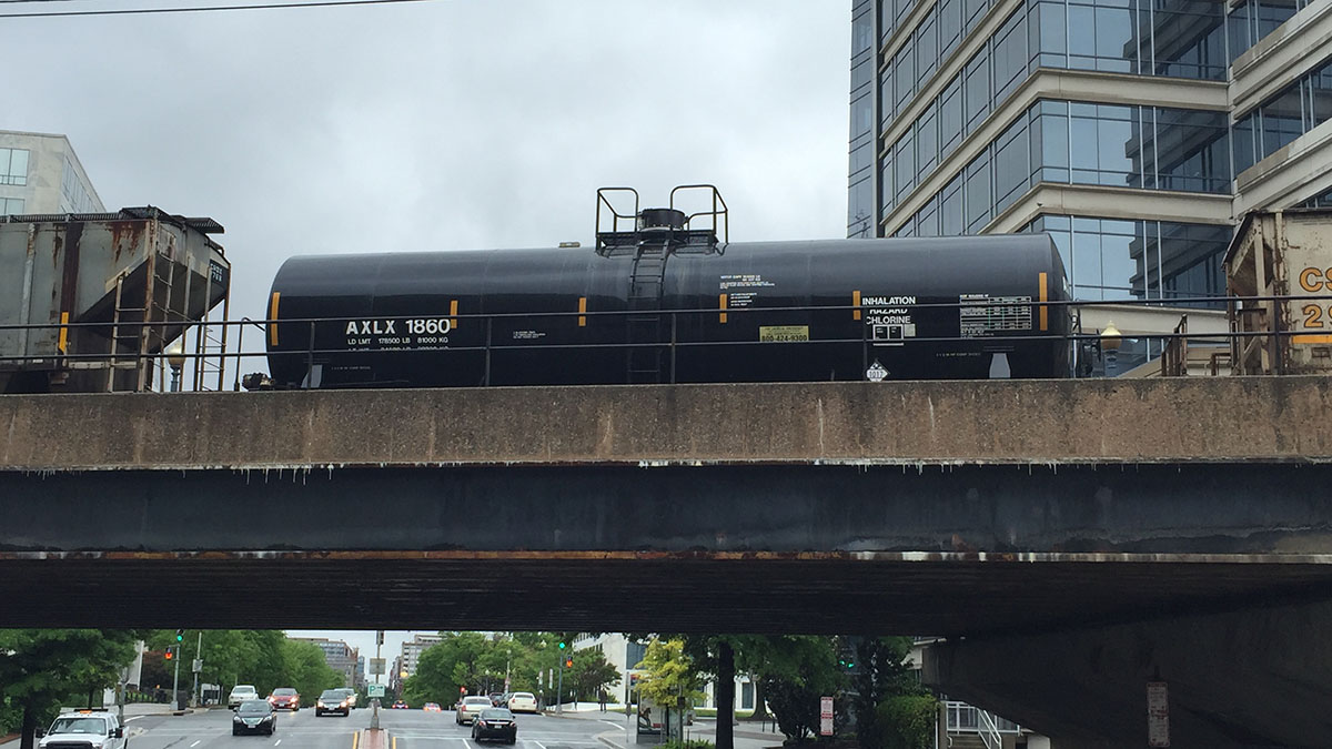 Photos of Chlorine Tanker Cars Spark Concerns After CSX Derailment