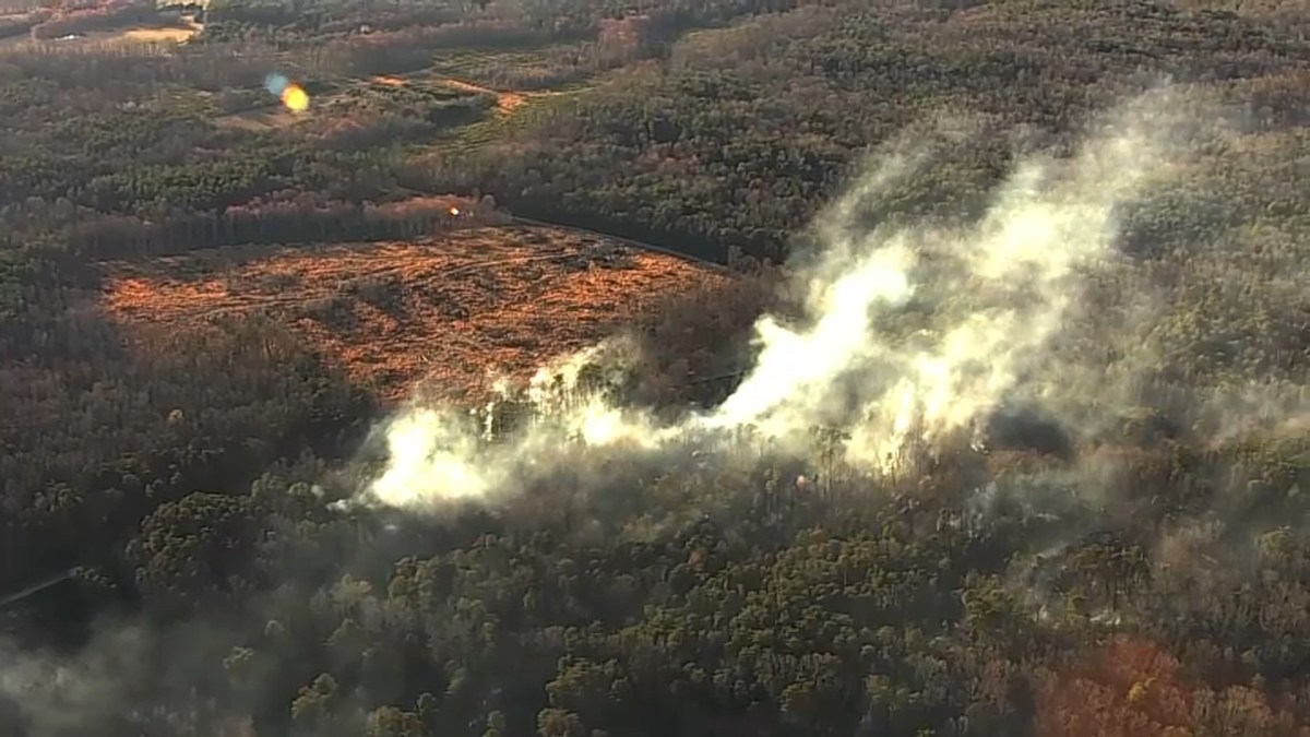 Controlled Burn Creates Smoky Conditions in DC Area NBC4 Washington