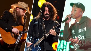 Chris Stapleton, Dave Grohl and Pharrell Williams