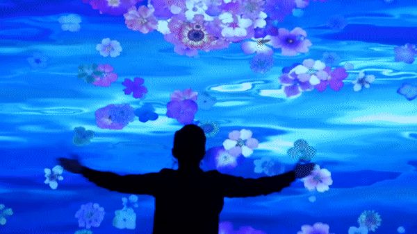 Anime girl rainbow flowers - Free animated GIF - PicMix